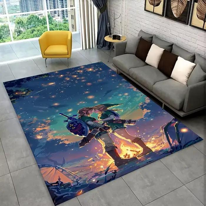 Tapis classique Z-Zelda Cartoon Link pour salle de jeux