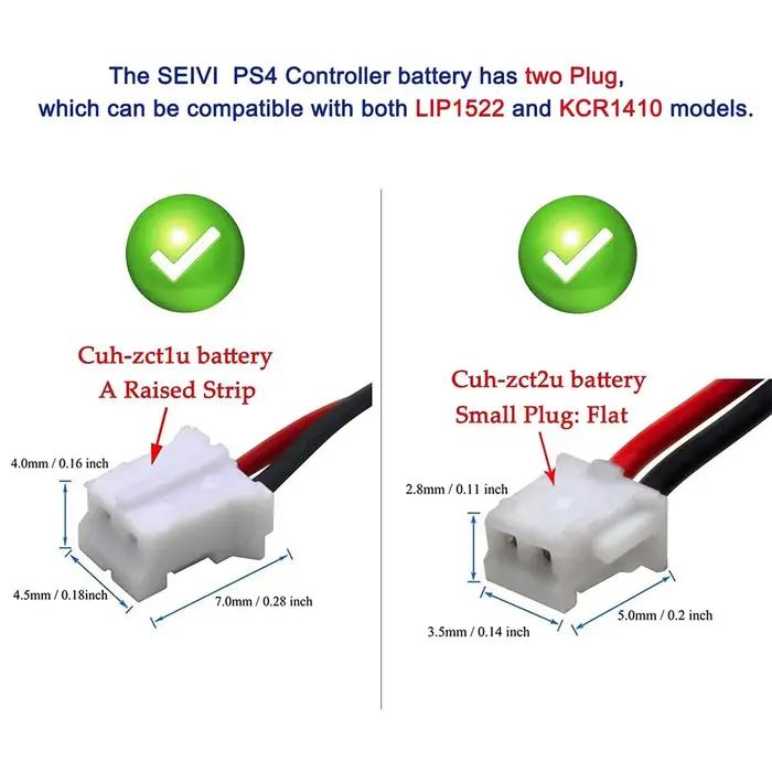 Nouvelle batterie de contrôleur de PS4 sans fil pour Sony PlayStation 4 dualshock 4 V1 V2 CUH-ZCT1E CUH-ZCT2