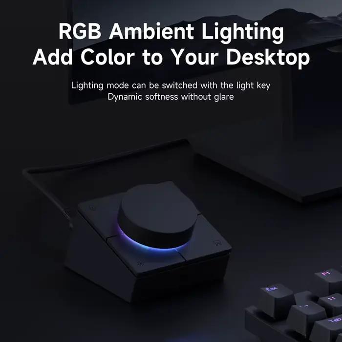 Hagibis bouton USB C Hub avec boutons de raccourci Station d'accueil type-c réglage du Volume contrôleur de bureau 2.5G RJ45 pour Macbook