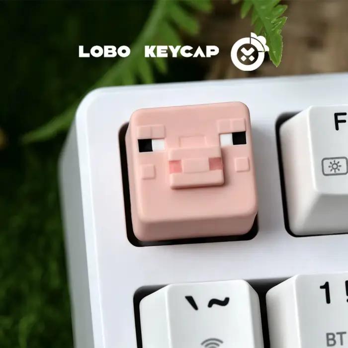 Clavier mécanique personnalisé de style pixel carré