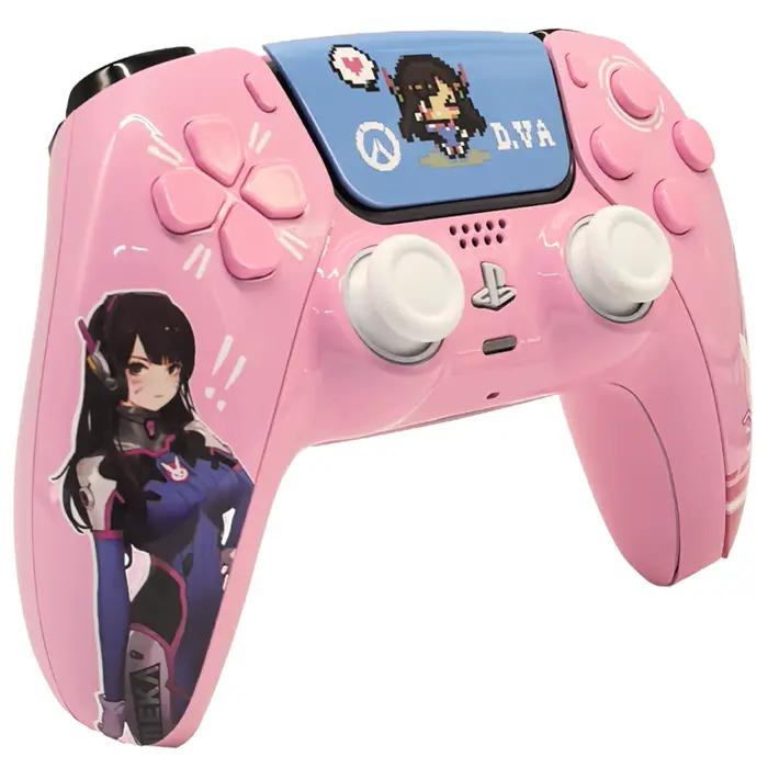 Piano cuit émail DVA redimensionné remplacement coque avant pavé tactile Compatible avec le contrôleur ps5