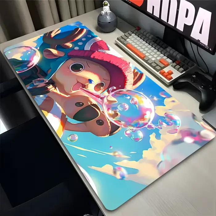 Tapis de souris Tony Tony Chopper One Piece Anime XXL pour gamer clavier souris bureau entrée office mat polyvalent