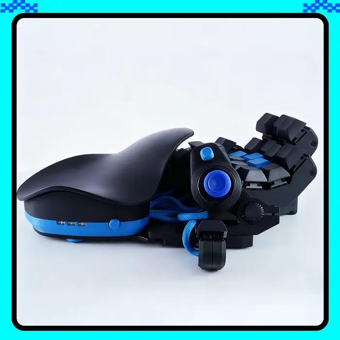 QianRen clavier de jeu gaucher réglable à une main filaire WASD Joystick ergonomie PC Esports claviers de bureau