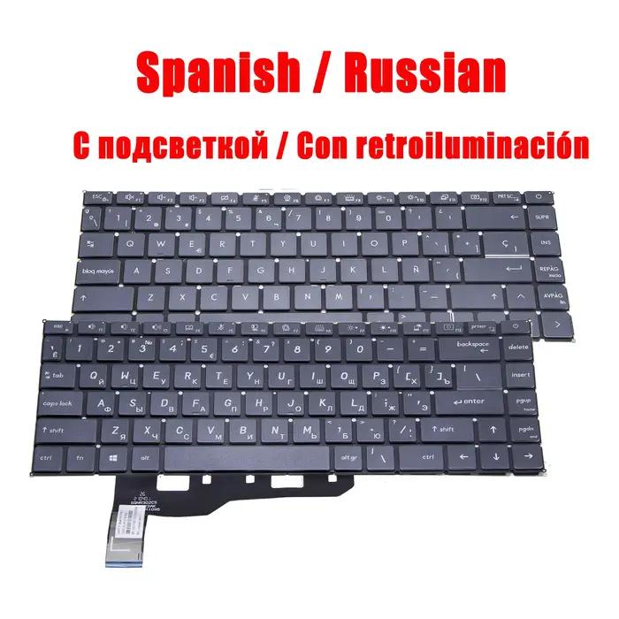 Clavier latin espagnol russe américain pour MSI Prestige 15 14 créateur 15 furtif 15M A11UEK A11UEKV A11UE A11SDK MS-1562 A12U