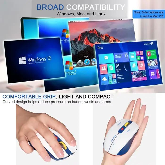 T19 souris de jeu ergonomique Rechargeable USB 2.4G sans fil RGB lumière ordinateur de bureau ordinateurs portables