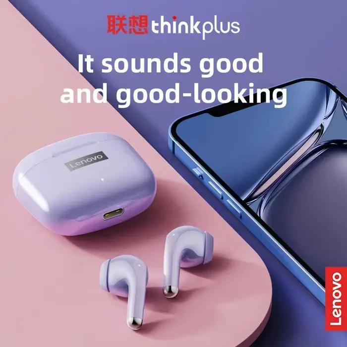 Écouteurs sans fil Lenovo LP40 Pro Bluetooth 5.4 TWS Hifi Stéréo pour Gaming et Sport avec Contrôle Tactile et Appel HD avec Micro