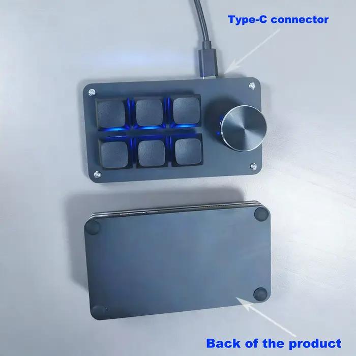 Clavier multimédia 6 touches + bouton unique