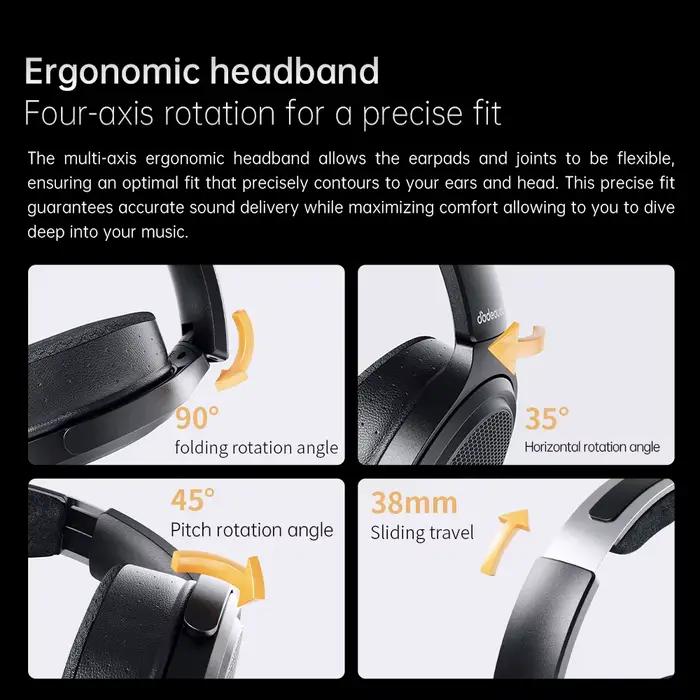 Casque audio filaire supra-auriculaire FiiO JT7 avec transducteurs magnétiques planaires