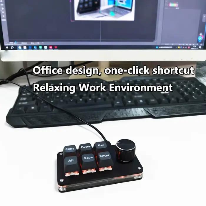 Bouton unique + clavier personnalisable à 6 touches