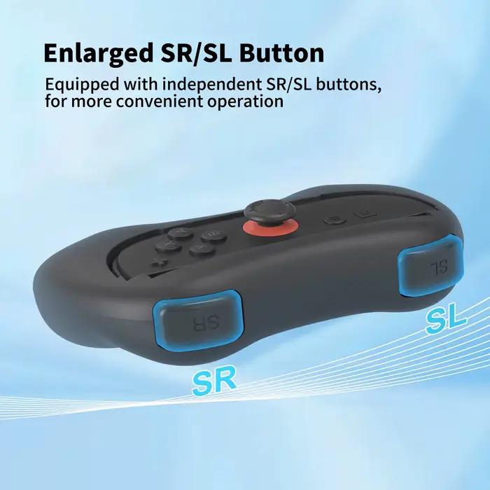 Poignées ergonomiques pour manettes Switch2 conception ergonomique ajustement précis pour une prise en main confortable et durée de vie exceptionnelle