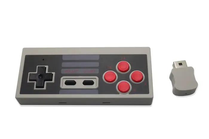 Contrôleur sans fil NES mini pour Nintendo Switch avec technologie 2.4G rouges et blancs pour joueurs libertés de mouvements occasions spéciales