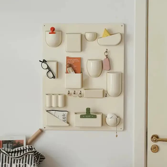 Crochet Mural de Rangement T1 pour Bureau, Cuisine, Atinclusion, Salles de Bain, Chambres d'Enfants, Différentes Tailles Progressives, Clips