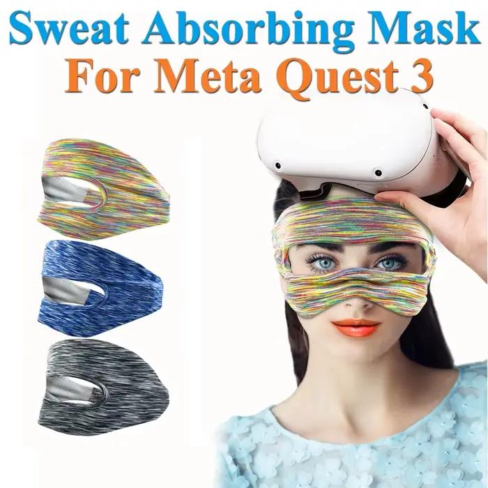 Pour Meta Oculus Quest 2 accessoires VR masque pour les yeux couverture respirant bandeau de sueur casque de réalité