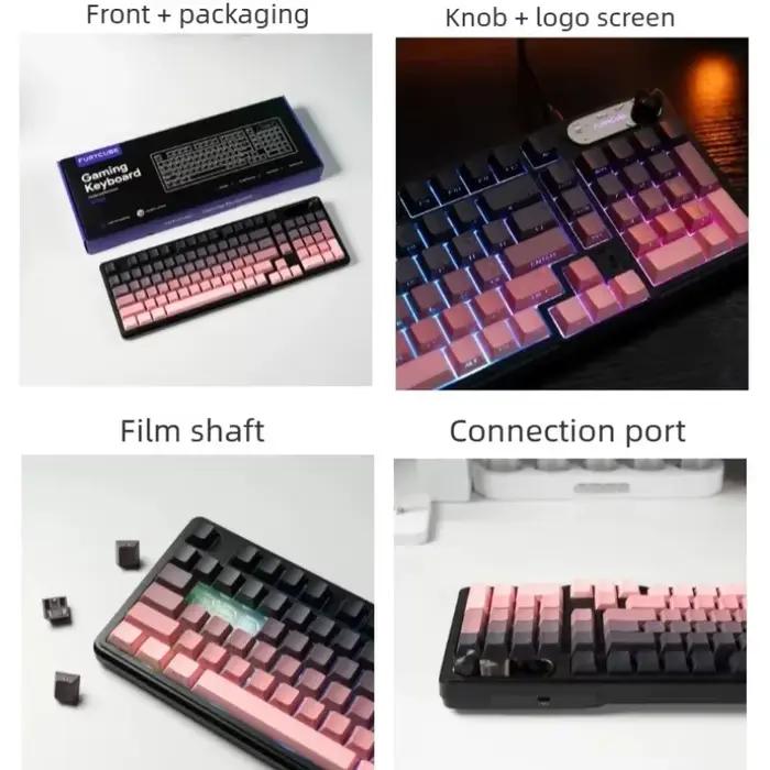 Clavier filaire silencieux pour jeux