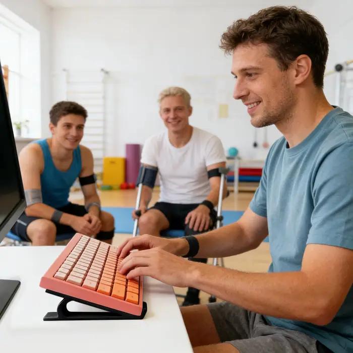 Rehausseur de clavier ergonomique antidérapant