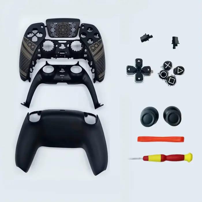 Convient pour la modification DIY de la coque du contrôleur PS5 pour une personnalisation personnalisée. Remplacement sur le thème des jeux