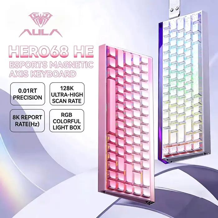 Clavier de jeu magnétique AULA HERO 68 HE E-sports
