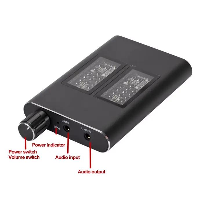 Amplificateur de casque HiFi Rechargeable 3.5mm AUX Audio écouteur ampli lecteur de musique 16-150 pour téléphone