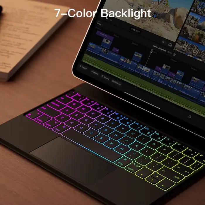 Clavier magique pour iPad 11e génération 2025 Air 13 pouces 11