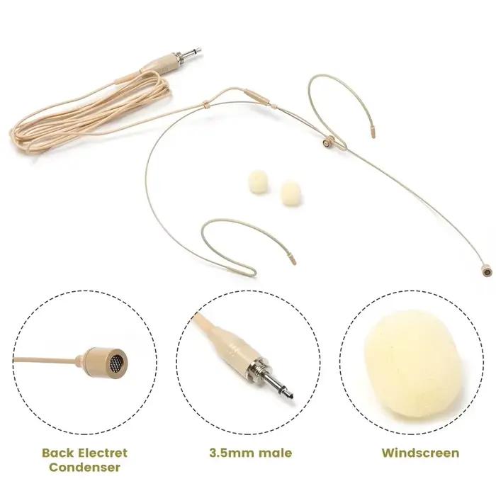Double crochet d'oreille casque micro pour Shure sans fil