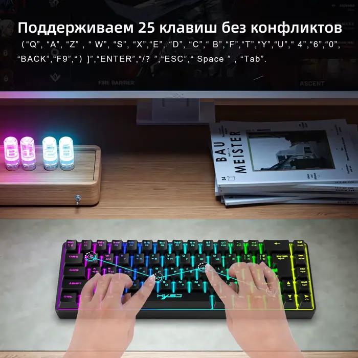Clavier de jeu russe 68 touches