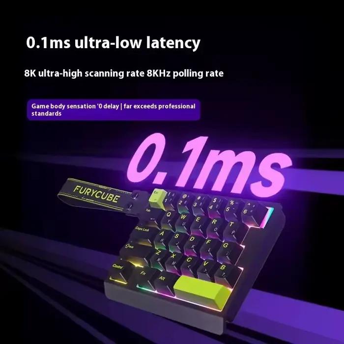 Clavier mécanique Furycube M30HE interrupteur magnétique personnalisable avec effets lumineux RVB pour joueurs e-sports et professionnels occcasions spéciales