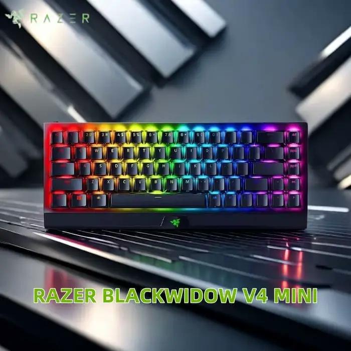 Razer BlackWidow V4 Mini clavier mécanique sans fil remplaçable à chaud 3 modes Bluetooth 2.4G USB Pudding Keycaps bureau de jeu