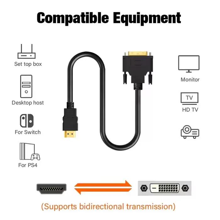 Câble convertisseur HDMI vers DVI 1080P