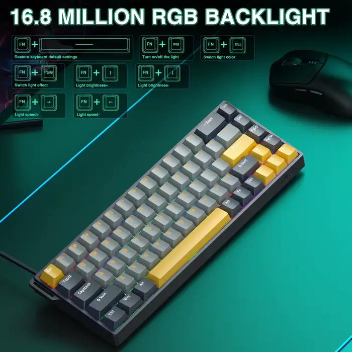Clavier de jeu magnétique AULA WIN68 HE Pro Max Esports