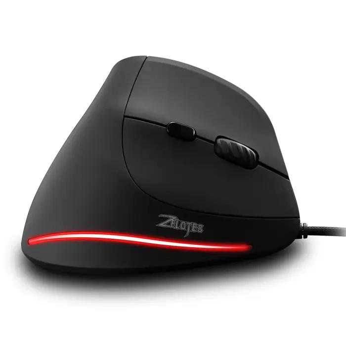Souris verticale filaire ergonomique ZELOTES T-20