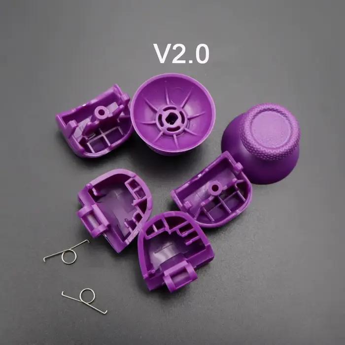 1 ensemble de boutons de déclenchement L1 R1 L2 R2 et ressorts + capuchons de joystick pour manette PS5 V2.0 BDM-020 – Accessoires de remplacement