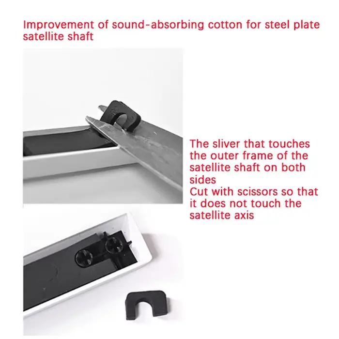 Coton insonorisant pour touches d'espacement de clavier mécanique (6.25U/7U) – Rembourrage absorbant le son