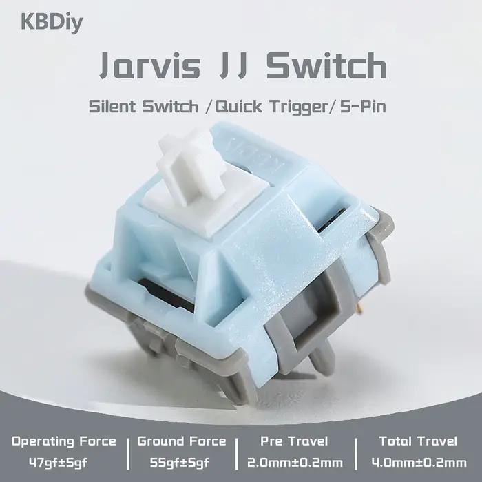 KBDiy Jarvis JJ – interrupteurs silencieux pour clavier mécanique