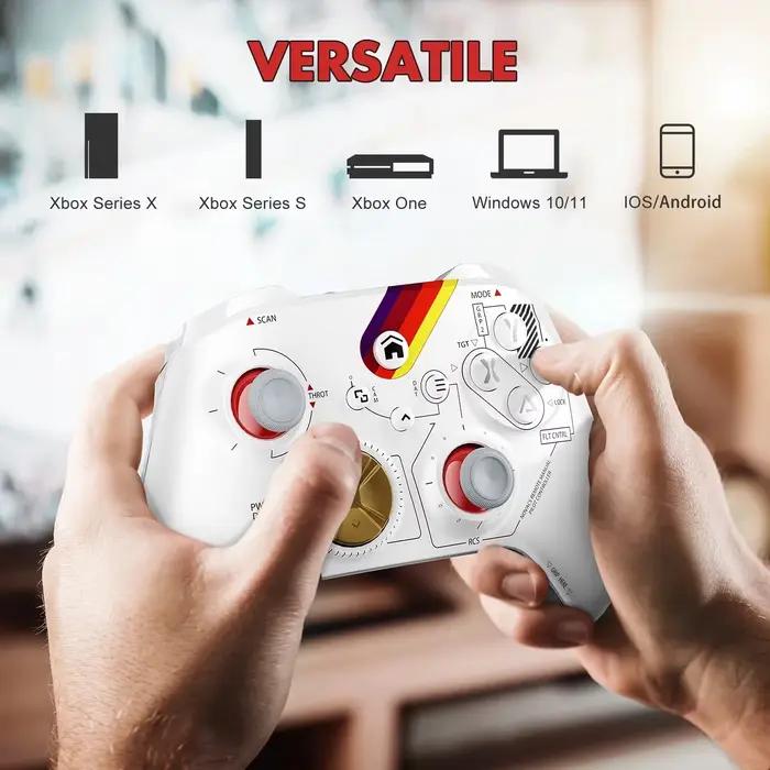 Manette de jeu pour Xbox One Series X/S PC avec capteur gyroscopique 6 axes