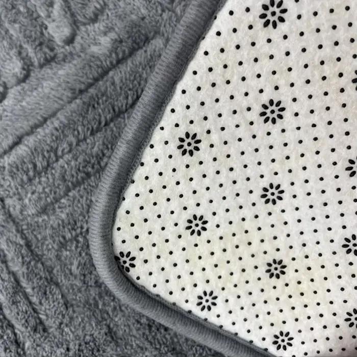 Tapis de sol absorbant Simple pour salle de bain, tapis de toilette à rayures épaisses, salle de douche, tapis de pied antidérapant, tapis d'entrée résistant à la saleté