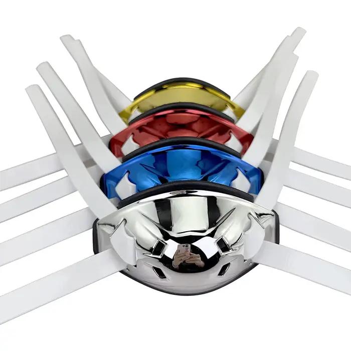 Chinstraps de Football américain avec boucles à dégagement rapide, protections de menton chromées, protection de menton de Rugby
