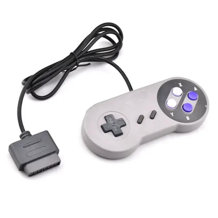 Manette de jeu filaire pour système SNES, 2 pièces, contrôleur de jeu