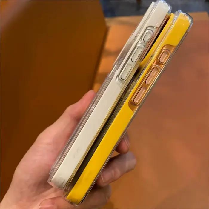 Étui de luxe 2 en 1 avec fente pour carte Photo, étui souple antichoc pour iPhone 17 Air 11 12 13 14 15 16 Pro Max Plus couleur bonbon