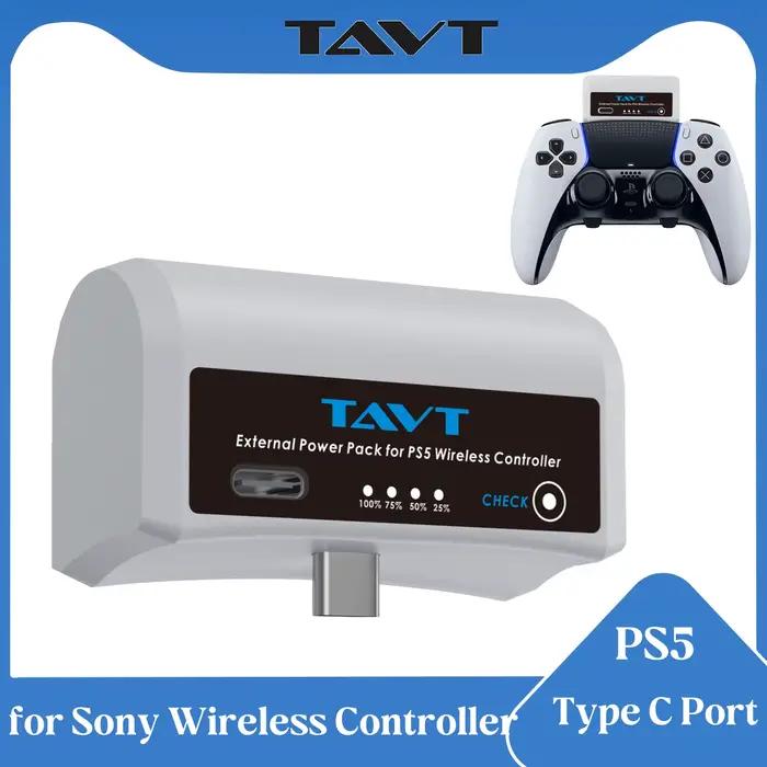 Batterie externe de contrôleur PS5 3500mAh avec Port de chargement de Type C