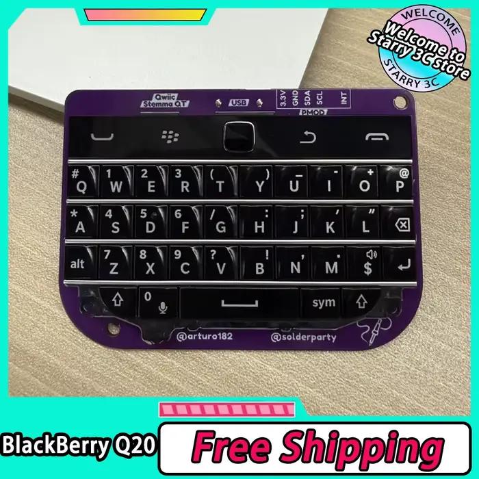 Clavier filaire mini BlackBerry Q20 Solderparty Open Source BBQ20KBD Q20 Bare Board sans coque prend en charge USB/Qwiic/PMOD