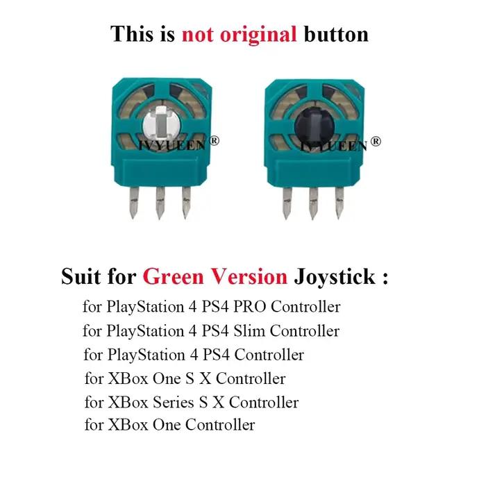 IVYUEEN 10 pièces pour PlayStation 4 PS4 PRO contrôleur mince capteur analogique d'axe de Joystick pour XBOX ONE X S Module 3 broches Micro-interrupteur