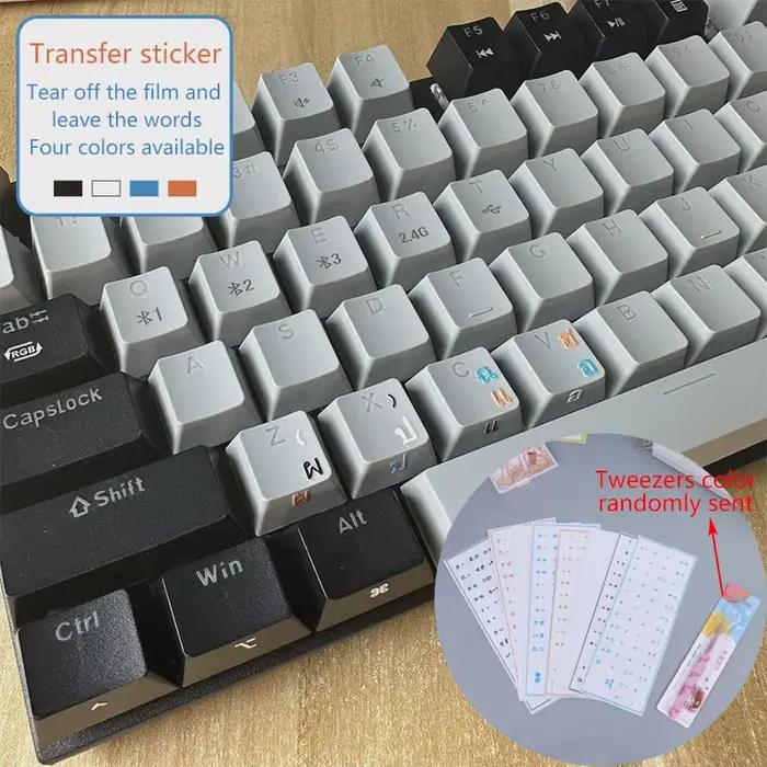 Autocollants de clavier en langue thaïlandaise et japonaise pour ordinateurs de bureau et portables