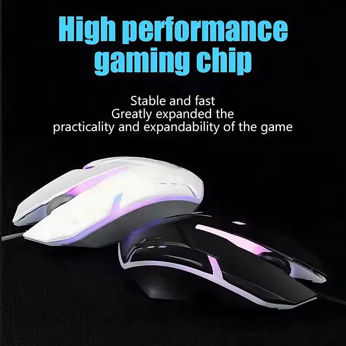 Clavier et souris filaires rétroéclairés arc-en-ciel