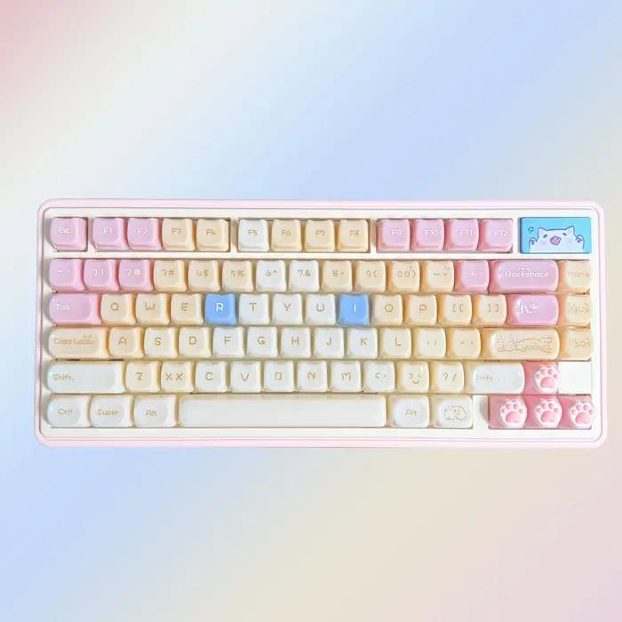 Candy Ragdoll chat mignon Keycaps PC MAO profil ensemble complet avec oreilles