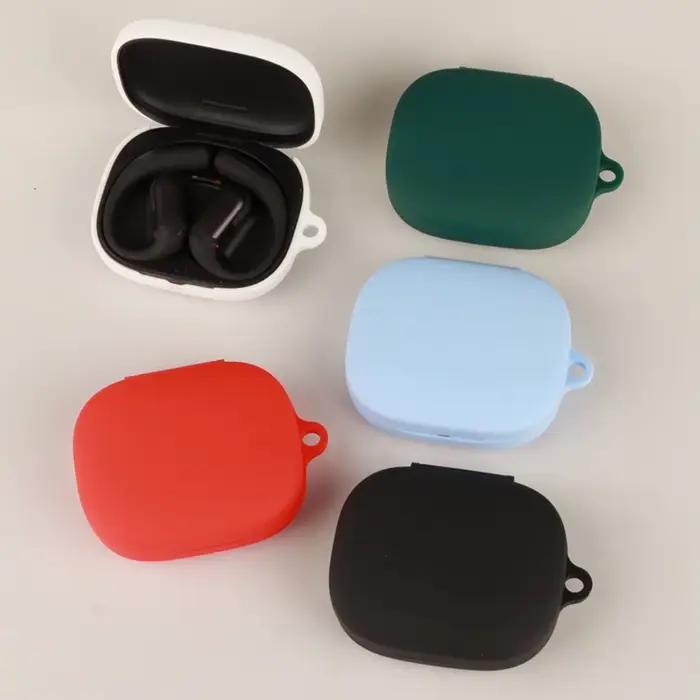 Étui en silicone souple pour SHOKZ OpenFit Pro T010 antichoc avec cordon pour protection douce de la peau six couleurs disponibles