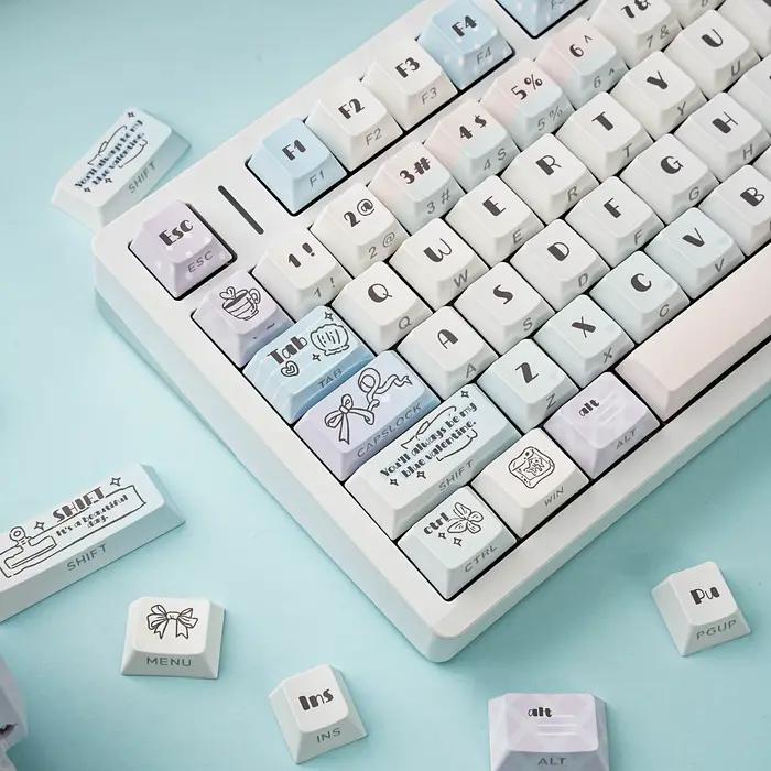 Keycaps Saint-Valentin en PBT avec impression par sublimation