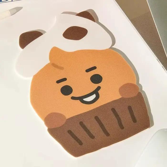 Tapis de Souris BT21 Série Pâtisserie Dessin Animé