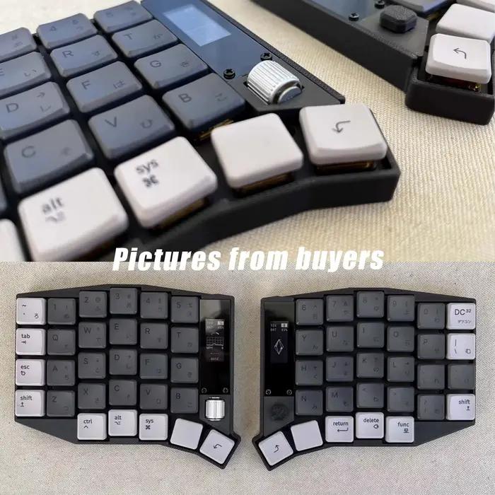 Clavier séparé Sofle, trois modes