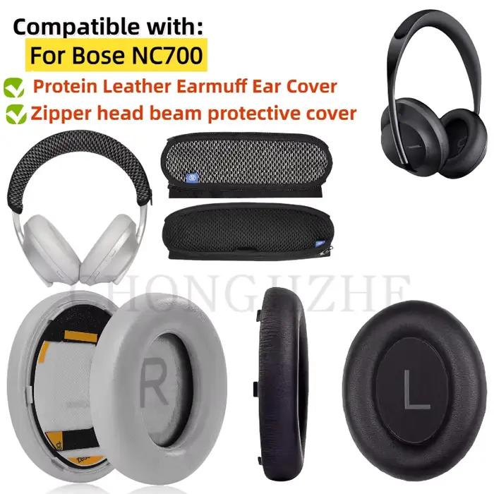 Nouveau pour BOSE 700 NC700 casque écouteurs oreillettes cache-oreilles en cuir/tissu maille respirant/coton coussins en mousse à mémoire de forme