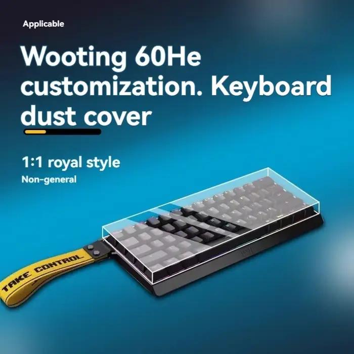 Wooting 60He +/80He housse anti-poussière pour clavier mécanique Film de protection Transparent